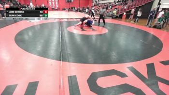 285 lbs Cons. Round 5 - Liam Corona, Plainfield (NORTH) vs Sean Cook, Niles (NOTRE DAME)