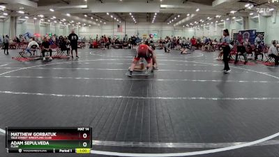 180 lbs Round 5 - Matthew Gorbatuk, Yale Street Wrestling Club vs Adam Sepulveda, FLOW