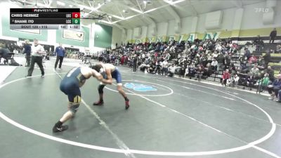 115 lbs Champ. Round 2 - Chris Hermez, Liberty Charter vs Shane Ito, La Costa Canyon