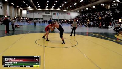 285 lbs Cons. Round 2 - Gabe Kant, Labette Community College vs Tristin Grim, Wayne State