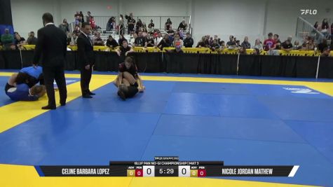 Nicole Jordan Mathew vs Celine Barbara Lopez 2026 Pan IBJJF Jiu-Jitsu No-Gi Championship