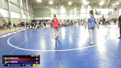 69 lbs Cons. Round 4 - Ella Poalillo, NJ vs Macy Martin, AK