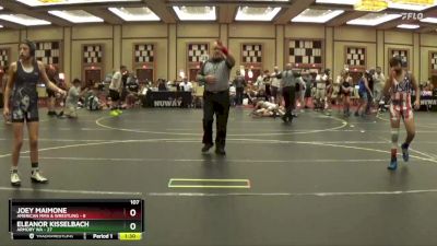 107 lbs Finals (8 Team) - Joey Maimone, American MMA & Wrestling vs Eleanor Kisselbach, Armory WA