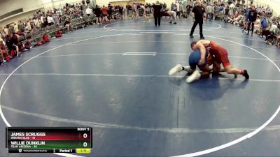 160 lbs Semis & 1st Wrestleback (8 Team) - Willie Dunklin, Team Arizona vs James Scruggs, Indiana Blue