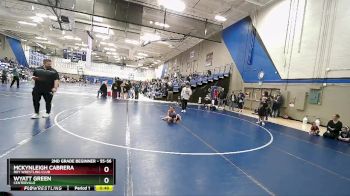 55-56 lbs Round 1 - Mckynleigh Cabrera, Roy Wrestling Club vs Wyatt Green, Centerville