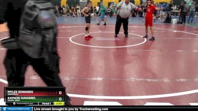 80 lbs Quarterfinal - Kaynon Navarro, Nampa West vs Myles Edwards, Sawtooth