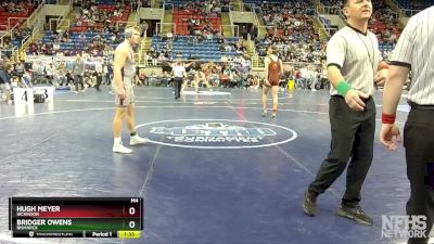 189 lbs Semifinal - Bridger Owens, Bismarck vs Hugh Meyer, Dickinson