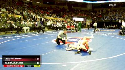 126 Class 4 lbs Cons. Round 3 - Michael Poulette, Christian Brothers College vs Landon Vassalli, Jackson