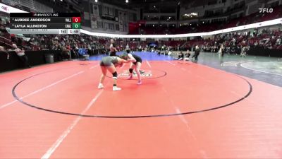 155 lbs Quarterfinal - Aubree Anderson, Vallivue vs Layla Allington, Eagle