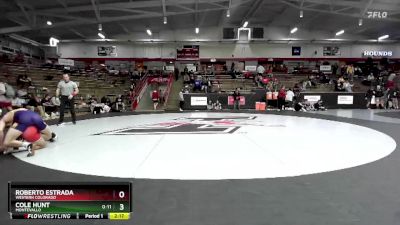 125 lbs Cons. Round 4 - Roberto Estrada, Western Colorado vs Cole Hunt, Montevallo