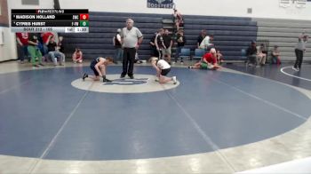 105 lbs Round 4 - Cypris Hurst, FLIGHT - Vallivue Wrestling vs Madison Holland, Suples Wrestling Club
