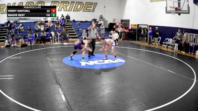 141-150 lbs Round 1 - Kenny Hartzell, Keystone-Clarion vs Mason Best, TOTAL CHAOS WRESTLING