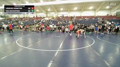 77 lbs 1st Place Match - Kenzlee Ledbetter, Team Prestige Wrestling vs Mia Mackintosh, AVIATOR WRESTLING ACADEMY