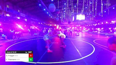 145 lbs Consi Of 16 #2 - Dakota Frogge, Wasatch WC vs Farrin Thiemann, Nebraska Wr Ac