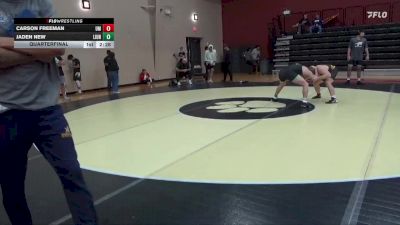 157 lbs Quarterfinal - Carson Freeman, Montevallo vs Jaden New, Life University