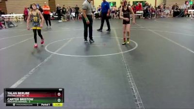 68 lbs Round 2 (6 Team) - Talan Berube, Machine Shed WC vs Carter Bristow, Henlopen Hammers