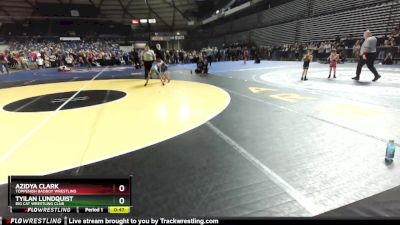 58 lbs Cons. Round 2 - Azidya Clark, Toppenish Badboy Wrestling vs Tyilan Lundquist, Big Cat Wrestling Club