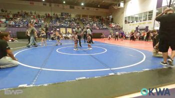 46 lbs Consi Of 8 #1 - Zoday Bearpaw, Warhorse Wrestling Club vs Maverick Meyer, Skiatook Youth Wrestling