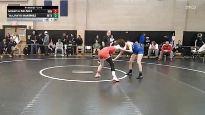 107 lbs Quarterfinal - Mikayla Balonis, Hingham vs Yailianys Martinez, Putnam
