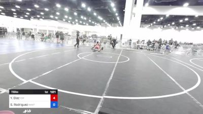 116 lbs 5th Place - Yoenny Diaz, Top Notch WC vs Santiago Rodriguez, Mantanona TC