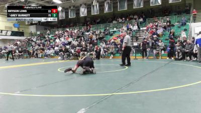 126 lbs Champ. Round 1 - Grey Burnett, Perrysburg vs Bryson Long, Colerain