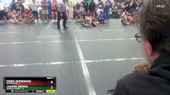52 lbs Round 2 (10 Team) - Cooper Brown, Georgia United vs Owen Zimmerman, Glasgow WA