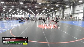84 lbs Rd# 10- 4:00pm Saturday Final Pool - Maddox Plambeck, Maryland BLACK vs Hank Drossler, Team BAM
