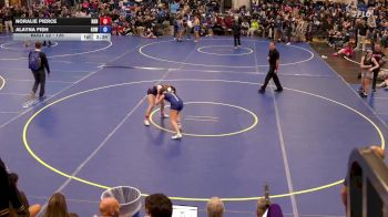 126 lbs Champ. Round 1 - Noralie Pierce, Royalton Hartland-Barker vs Alayna Fish, Gowanda