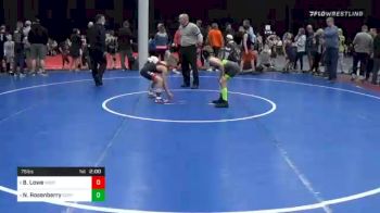 75 lbs Prelims - Braydon Lowe, West Perry vs Nicholas Rosenberry, Central Fulton