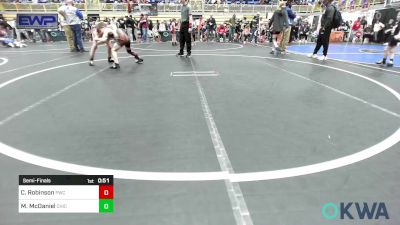 83 lbs Semifinal - Callan Robinson, Pawnee Wrestling Club vs Mason McDaniel, Chickasha Youth Wrestling