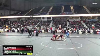 110 lbs Semifinal - Blake Armfield, Maize vs Westin Wright, Kansas Thunderstruck Wrestling