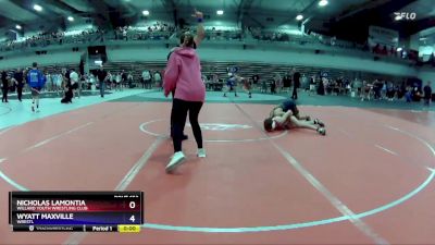 120 lbs Cons. Round 3 - Nicholas LaMontia, Willard Youth Wrestling Club vs Wyatt Maxville, WreSTL