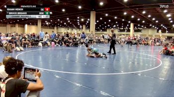 120 lbs Champ. Round 2 - Brock Breaux, Brother Melchior Wrestling Clu vs Isaiah Hench, Elevation Wrestling Club