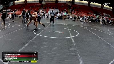 130 lbs Round 2 (8 Team) - Bronson Fielder, Meridian Maniacs vs Luke Watson, Pursuit WC