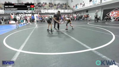 70 lbs Rr Rnd 1 - Eric Foust, Keystone Kids Wrestling Club vs Sloan Burnett, Tulsa Blue T Panthers