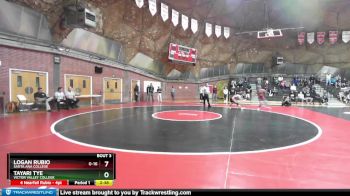 125 lbs Champ. Round 1 - Logan Rubio, Santa Ana College vs Tayari Tye, Victor Valley College