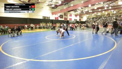 100 lbs Quarterfinal - Melany Ahumada, Shadow Hills vs Emily Mayorga, Eisenhower