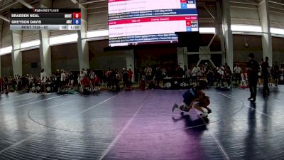 92 lbs Champ. Round 1 - Braeden Neal, Montana vs Greyson Davis, Arizona