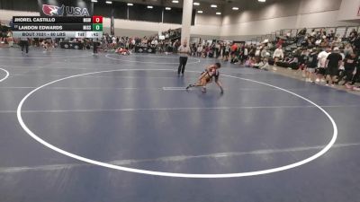 80 lbs Cons. Semis - Landon Edwards, Missouri vs Jhorel Castillo, Monster Garage Wrestling
