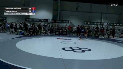71 kg Cons. Semis - Weston Borgers, New Jersey vs Colin Rutlin, Team Missouri Select