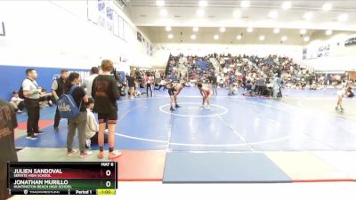 126 lbs Cons. Round 3 - Jonathan Murillo, Huntington Beach High School vs Julien Sandoval, Servite High School