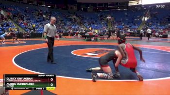 130 lbs Champ. Round 1 - Aubrie Rohrbacher, Huntley vs Quincy Onyiaorah, Lansing (Thornton Fractional South)