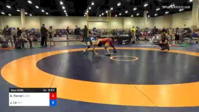 65 kg Prelims - Anthony Ferrari, Cowboy Wrestling Club vs Jaden Le, New York City RTC