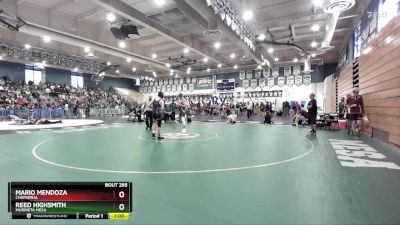 132 lbs 3rd Place Match - Mario Mendoza, Chaparral vs Reed Highsmith, Murrieta Mesa