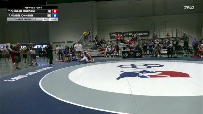 97 lbs Champ. Round 2 - Quinlan Morgan, Jackrabbit Wrestling Club vs Austin Johnson, M2 Training Center