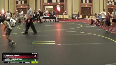 60 lbs Round 3 (4 Team) - Cameron Ganiel, Upper Twp W/C vs Jaxon Haliburton, Revival Gray