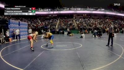3A 132 lbs Cons. Round 2 - Triston Woodard, East Wake High School vs Josh Figueredo, West Carteret High School