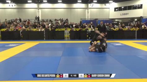 Barry Gordon Simms vs Jorge Dos Santos Pereira 2024 World IBJJF Jiu-Jitsu No-Gi Championship