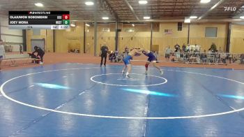 174 lbs Round 2 (6 Team) - Olajuwon Sobomehin, Clackamas Community College vs Joey Mora, Westcliff