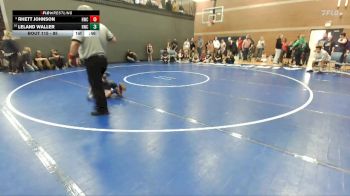 85 lbs Cons. Round 2 - Leland Waller, Hawk Wrestling Club vs Rhett Johnson, Hawk Wrestling Club